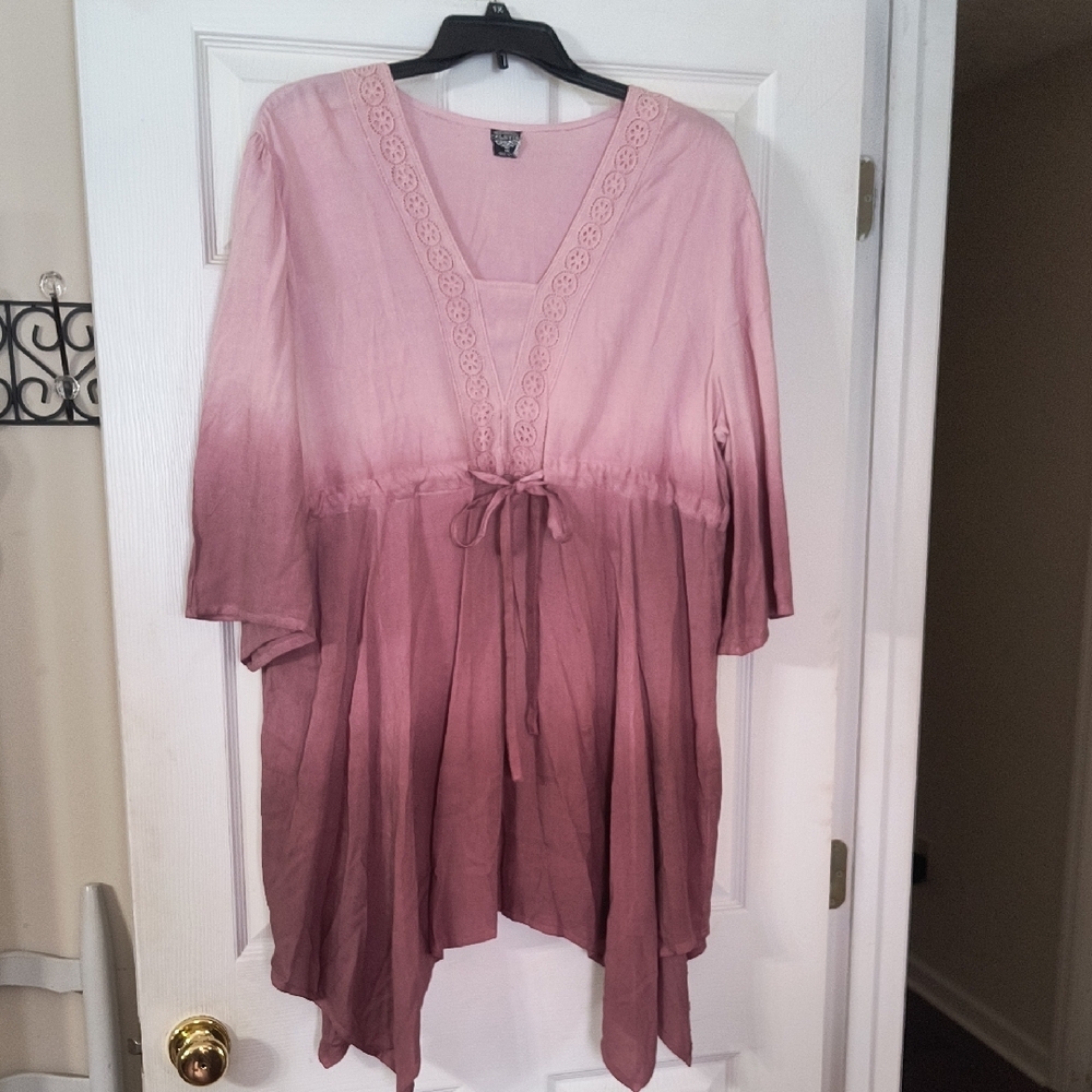 Alstyle Pink Tunic Top with Chic Style